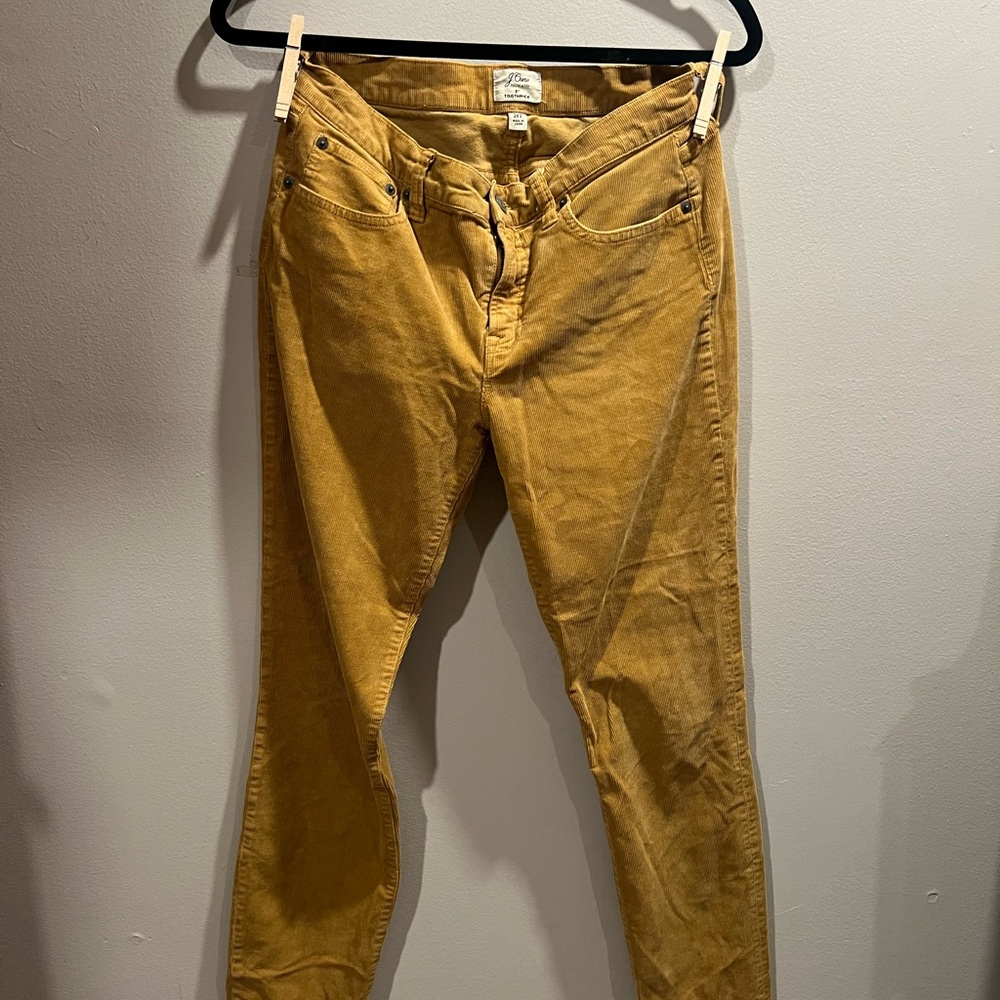 J. Crew Golden Corduroy Pants
